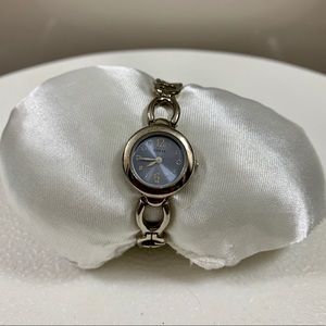 Guess Silver, Blue-faced Watch